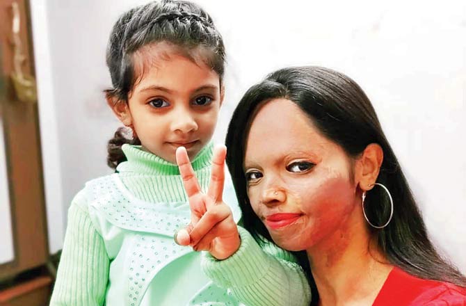 Laxmi Agarwal with  daughter Pihu. Pic/Instagram