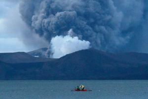 Tens of thousands face uncertainty as Philippines volcano spews lava
