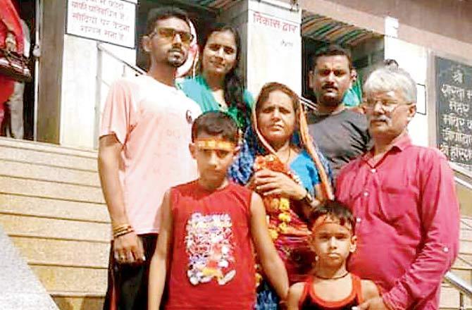 Rajkumar Jha with his family