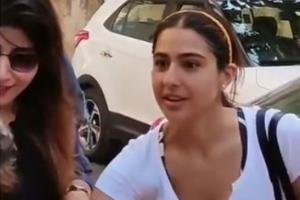 Watch video: Sara Ali Khan left startled as fan tries to kiss her hand