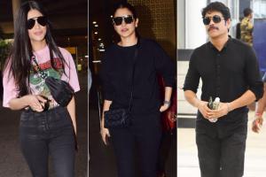 Anushka Sharma, Shruti Haasan, Nagarjuna clicked at Mumbai airport