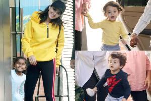 Sunny Leone's day out with twins Noah-Asher and daughter Nisha Kaur Weber in Juhu