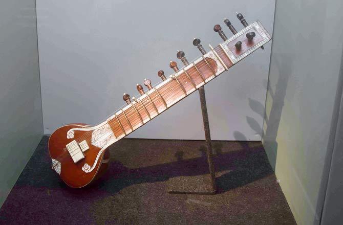 A miniature sitar