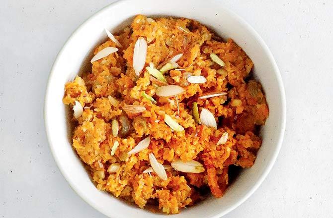 Vegan gajar ka halwa