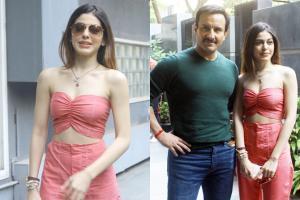 Saif Ali Khan and Alaya F promote Jawaani Jaaneman in Juhu