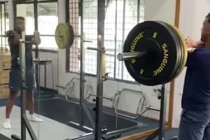 Watch video: Mayank Agarwal sweats it out pumping iron in the gym