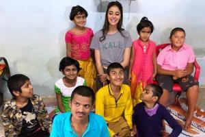 Ananya Panday visits differently-abled children in Wai, wins hearts!