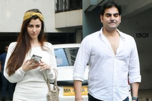 Giorgia Andriani, Arbaaz Khan, Pragya Yadav, Zayed Khan at private party in Bandra