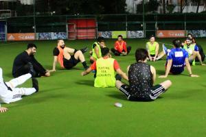 Arjun Kapoor, Raj Kundra with son Viaan, Jim Sarbh play football in Juhu