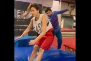 Disha Patani loses balance while performing front flip; shares video