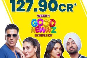Akshay Kumar's Good Newwz collects Rs.127.90 crore in Week 1, is a HIT