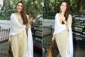 Spotted in Bandra: Hansika Motwani gets surprised to see paparazzi