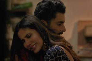 Sunny Singh and Sonnalli Seygall in a still from the song