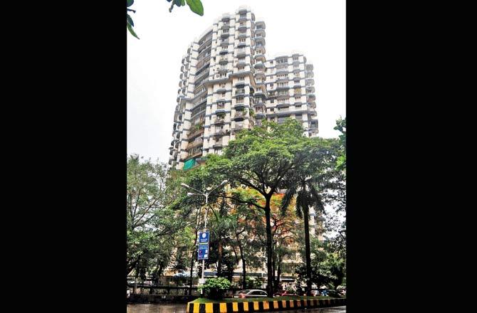 Jolly Maker tower in Cuffe Parade is located on land owned by the collector. File pic