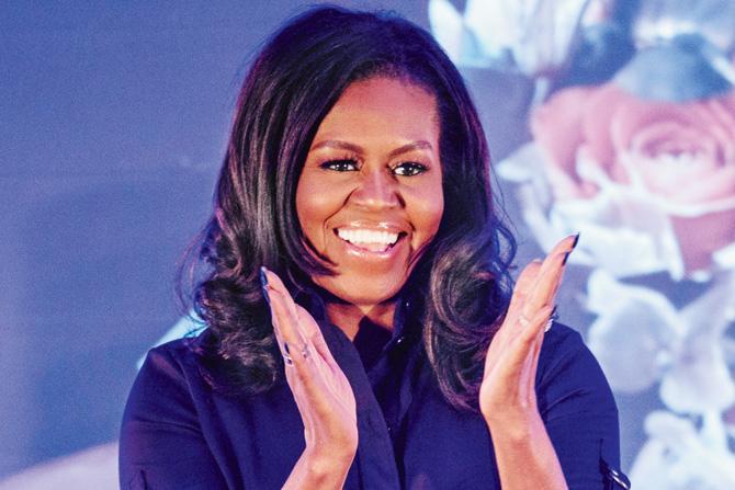 Michelle Obama followed her best-selling memoir Becoming, with the release of the Becoming journal, which guides readers towards finding their voice. PIC/GETTY IMAGES