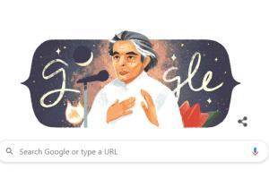  Google doodle celebrates Kaifi Azmi on his birth anniversary