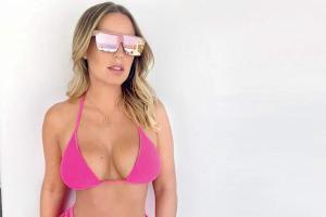 Rio Ferdinand's model wife Kate loves to work out with him at home