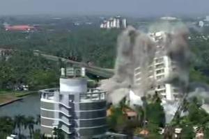 Illegal flats in Kerala come crashing down in seconds