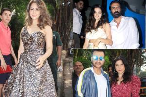 Kim Sharma, Sanjay Kapoor, Maheep Kapoor, Arjun Rampal and Gabriella Demetriades at Kim Sharma's birthday bash