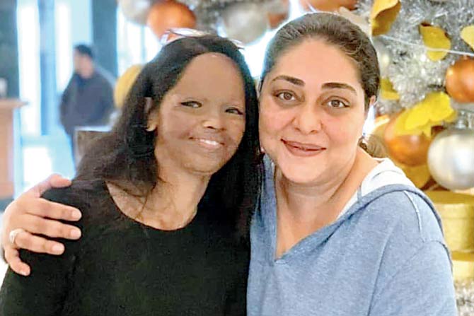 Laxmi Agarwal with Meghna Gulzar