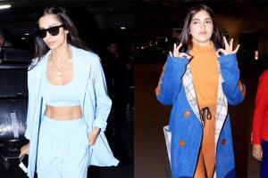 Malaika Arora, Shahid Kapoor, Bhumi Pednekar at Mumbai airport