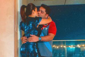 Nehha Pendse shares New Year's kiss with fiance Shardul Bayas