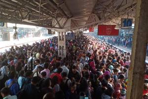CR's first AC local delayed, disrupts services; stampede-like situation
