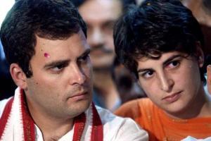As Priyanka Gandhi turns a year old, here are some rare photos