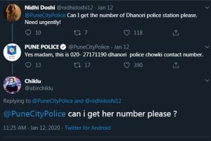 Man asks for woman's number on Twitter, gets reply from Pune police