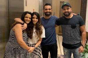 Rohit, Rahane and wives chat about their daughters over dinner