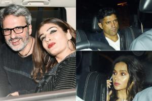 Anil Thadani, Raveena Tandon, Shibani Dandekar, Farhan party hard