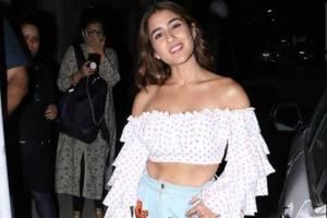 Sara Ali Khan looks super chic in white off-shoulder top with her perfe