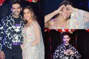 Kartik Aaryan and Sara Ali Khan promote Love Aaj Kal on Indian Idol 11