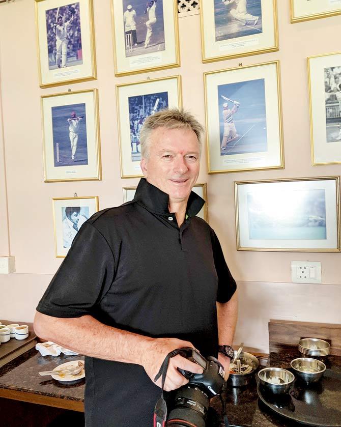 Ex-Aus captain Steve Waugh at the CCI yesterday. Pic/Clayton Murzello