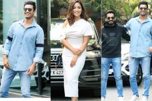 Vicky Kaushal, Yami Gautam and Uri director Aditya Dhar at Ronnie Screw