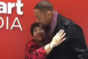 Will Smith delights retiring receptionist with surprise visit