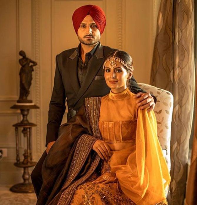 Royalty galore! Harbhajan Singh shared this picture with Geeta Basra on Valentine's Day 2020