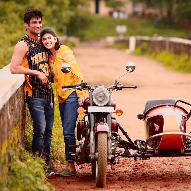 The film saw a lot of delays in its release and shooting dates. However, what is more tragic is that the film will mark bonafide actor Sushant Singh Rajput's last film, as he passed away on June 14, 2020. After his demise, Sanjana Sanghi took to Instagram to share this candid picture of Sushant and hers on the sets of the film and wrote in the caption, 