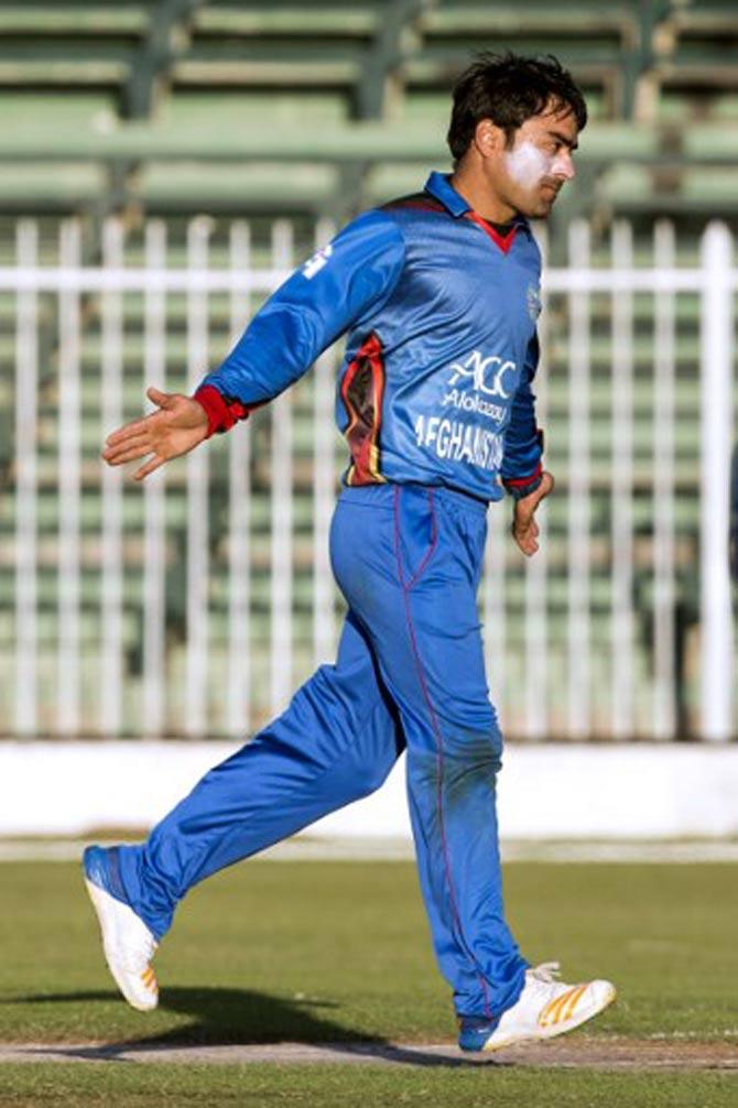 Rashid Khan - 7/18: Match - Afghanistan vs West Indies at Gros Islet on9 June 2017. (Pic/ AFP)