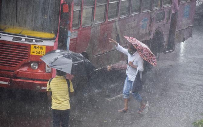 The heavy downpour throughout the night has led to water-logging and traffic jams at several places. On Thursday morning, slow-moving traffic was witnessed on Western Express Highway at Ismail Yusuf College in Jogeshwari.