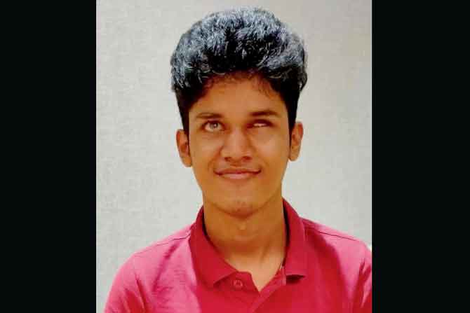 Bhavya Shah, who is visually challenged, scored 90.30 per cent in science stream