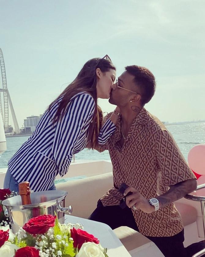 Amid rumours of Natasa and Hardik dating each other, on January 1, 2020, the much-in-love couple announced through Instagram that they were engaged. Pandya proposed to Stankovic aboard a yacht during their New Year holiday. And she said yes!