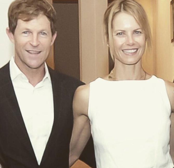 Jonty Rhodes was first married to Kate McCarthy, who was the niece of another former SA cricketer Cuan McCarthy, in 1994. The couple had two kids - daughter, Danellia Rhodes, and a son Ross.
In picture: Rhodes with his current wife Melanie.