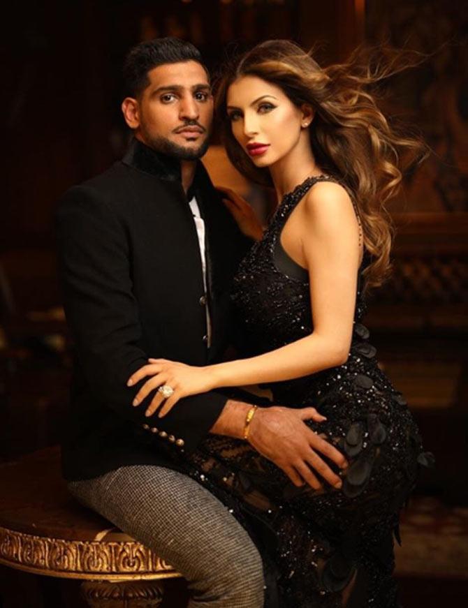 In picture: Faryal Makhdoom with husband and boxer Amir Khan during a photoshoot