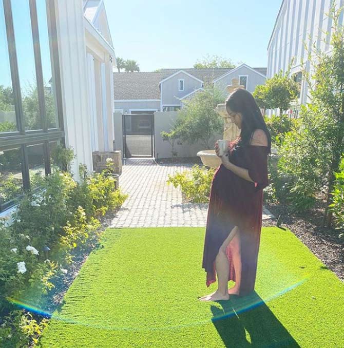 On May 21, Nikki Bella shared a cute photo of her showing off her baby bump in a garden when she revealed that she was in her 29th week.