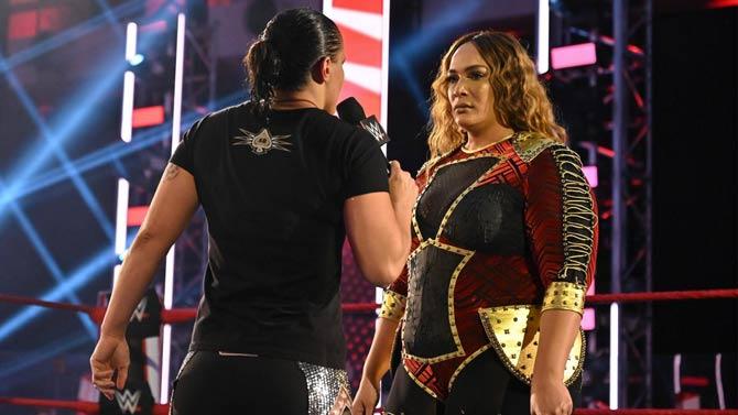 Following Orton's announcement, Nia Jax came out to state the same as she had unfinished business against Raw women's champion Asuka. However, she was interrupted by a Shayna Baszler, as the two got into a nasty brawl. The two women then faced each other in a match which ended in a double count-out.