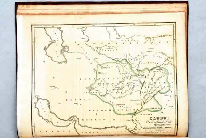 A map from an Account of the Kingdom of Caubul and its Dependencies in Persia, Tartary and India by Mountstuart Elphinstone