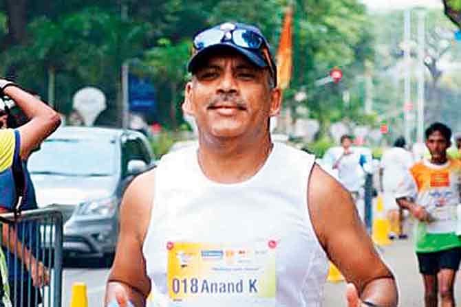 Anand Kane at the 2018 Ultra Marathon