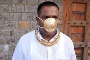 Pune man wears gold face mask worth Rs 2.89 lakh to fight COVID-19
