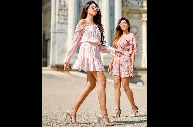 Bloggers Aashna Shroff and Larissa D’sa in Missa More. Pic/Instagram